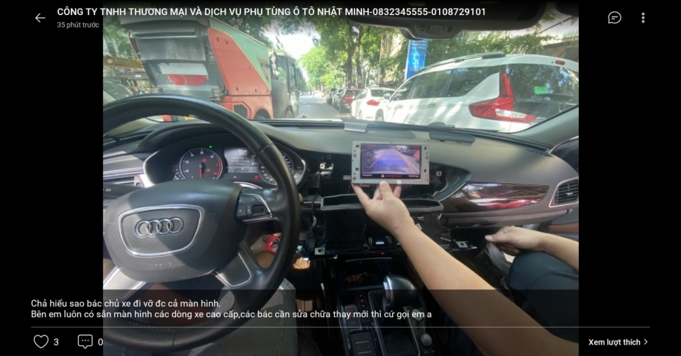 Chả hiểu sao bác chủ xe đi vỡ đc cả màn hình.Bên em luôn có sẵn màn hình các dòng xe cao cấp,các bác cần sửa chữa thay mới thì cứ gọi em a 083.2345555 Số 8 Lý thường kiệt HN